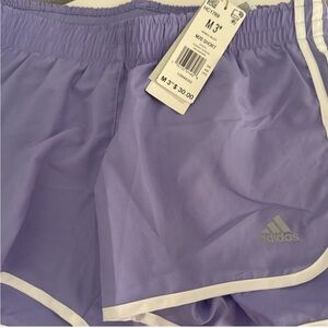 Adidas Lavender Running Shorts